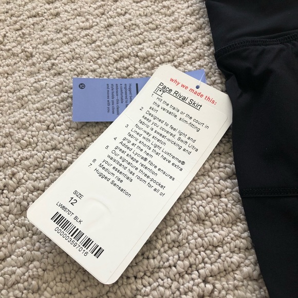 💜Lululemon💜Pace Rival Skirt-12 Tall-NEW! - Picture 4 of 6